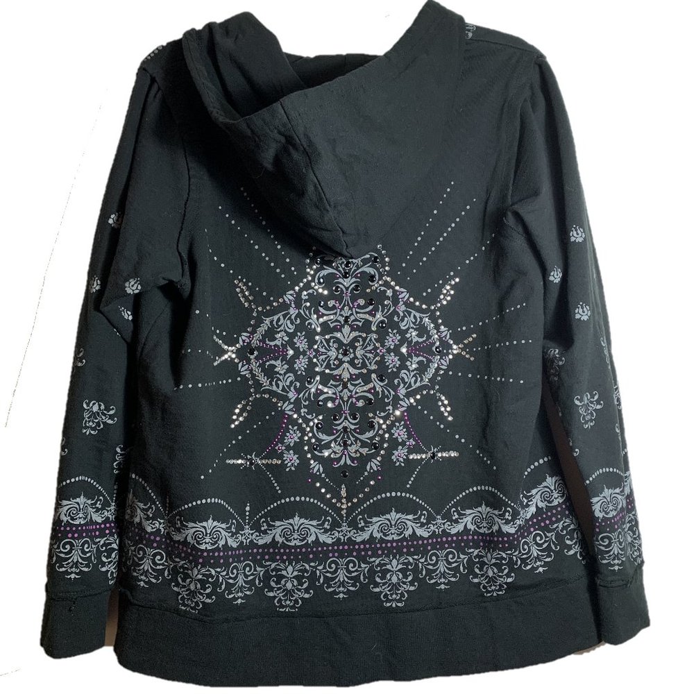 Lane Bryant Graphic Hoodie Sweatshirt Black14/16
